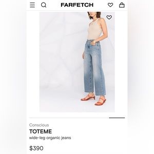 TOTEME blue flare jeans